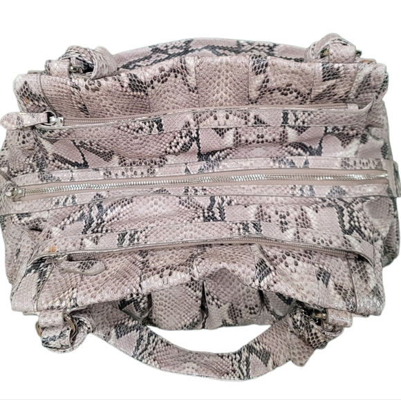 Cole Haan Snake Print Satchel - Picture 6 of 8